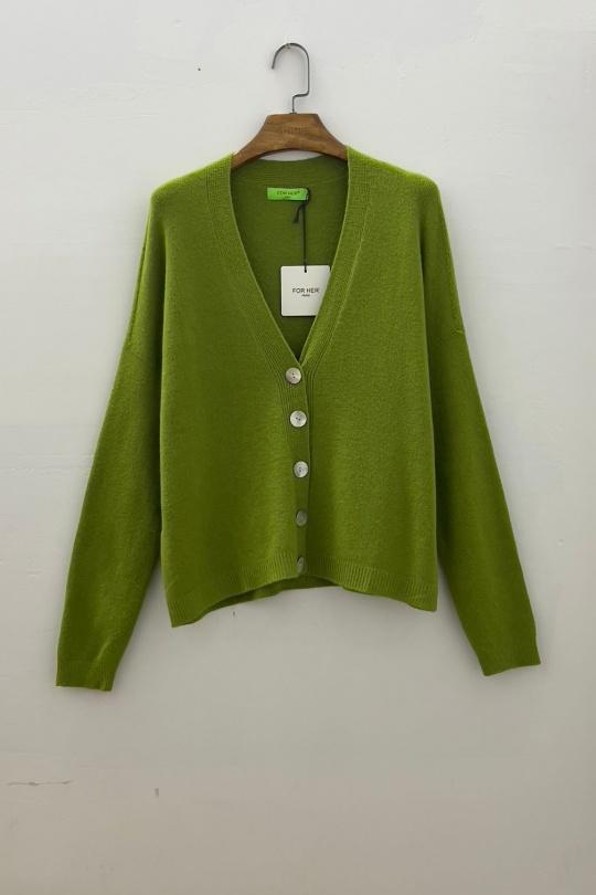 Gilets Femme Jaune clair For Her Paris (SHINIE) 86128 Efashion Paris