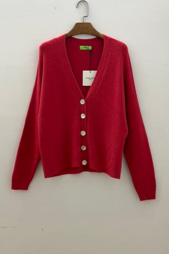 Gilets Femme Jaune clair For Her Paris (SHINIE) 86128 Efashion Paris