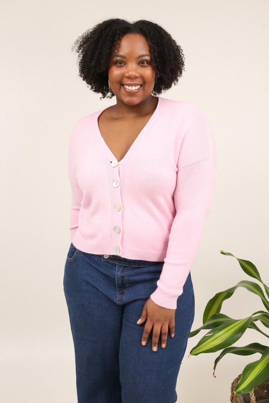 Gilets Femme Jaune clair For Her Paris (SHINIE) 86128 Efashion Paris