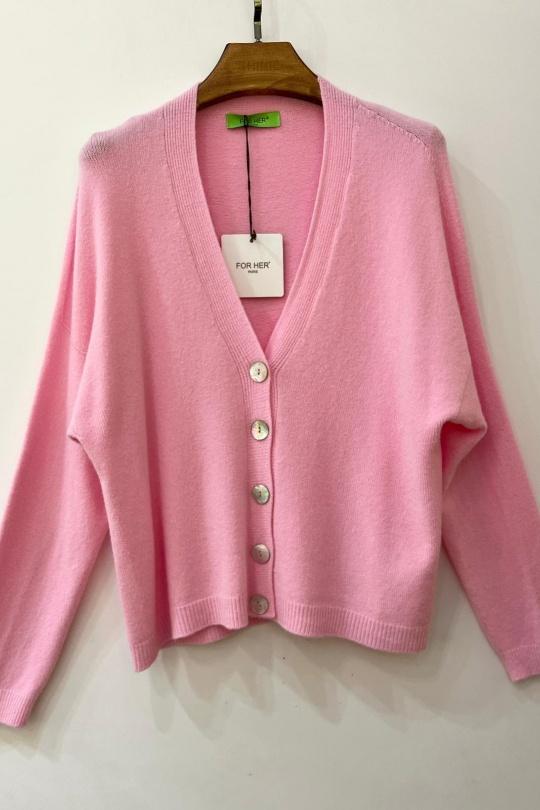 Gilets Femme Jaune clair For Her Paris (SHINIE) 86128 Efashion Paris