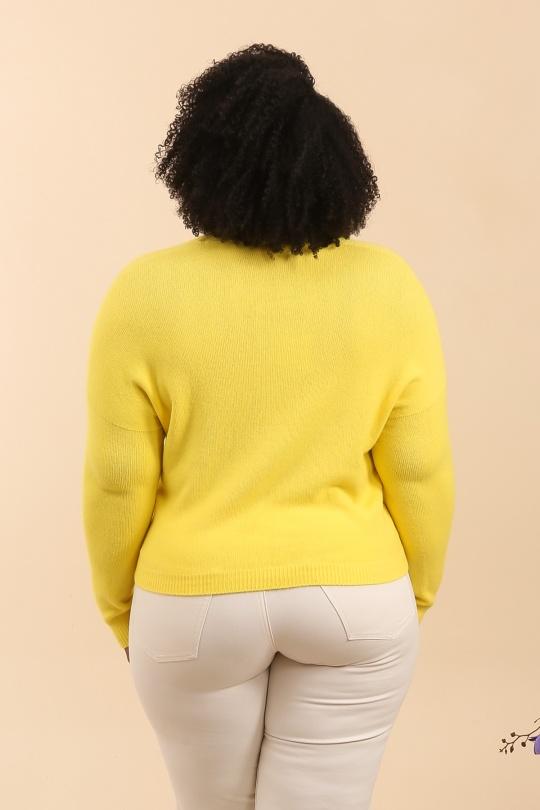 Gilets Femme Jaune clair For Her Paris (SHINIE) 86128 Efashion Paris