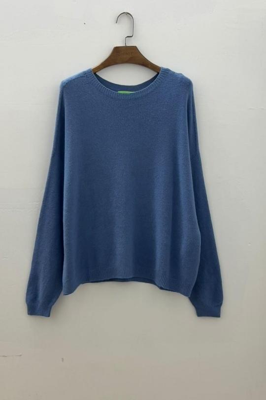 Pulls Femme Bleu pastel For Her Paris (SHINIE) 8665 Efashion Paris