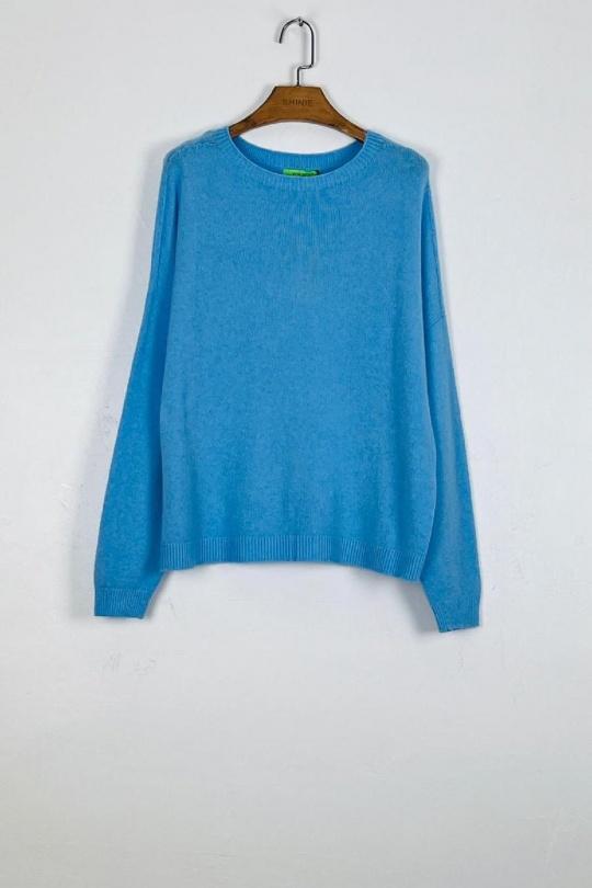 Pulls Femme Bleu pastel For Her Paris (SHINIE) 8665 Efashion Paris