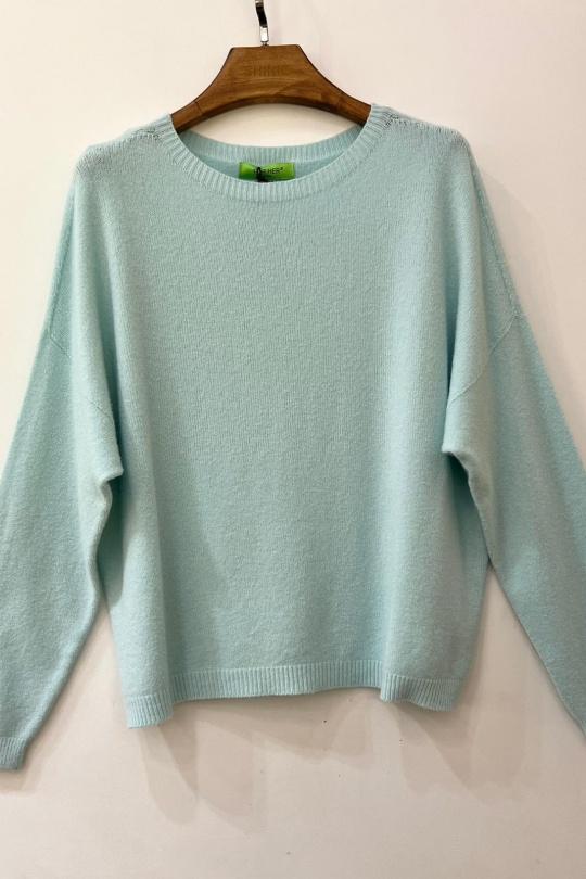 Pulls Femme Bleu pastel For Her Paris (SHINIE) 8665 Efashion Paris