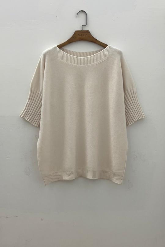 Jumpers Women Ivory For Her Paris (SHINIE) 86803 Efashion Paris