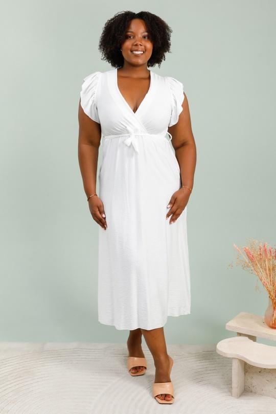 Robes & Combinaisons Femme Blanc For Her Paris (SHINIE) 8328 Efashion Paris