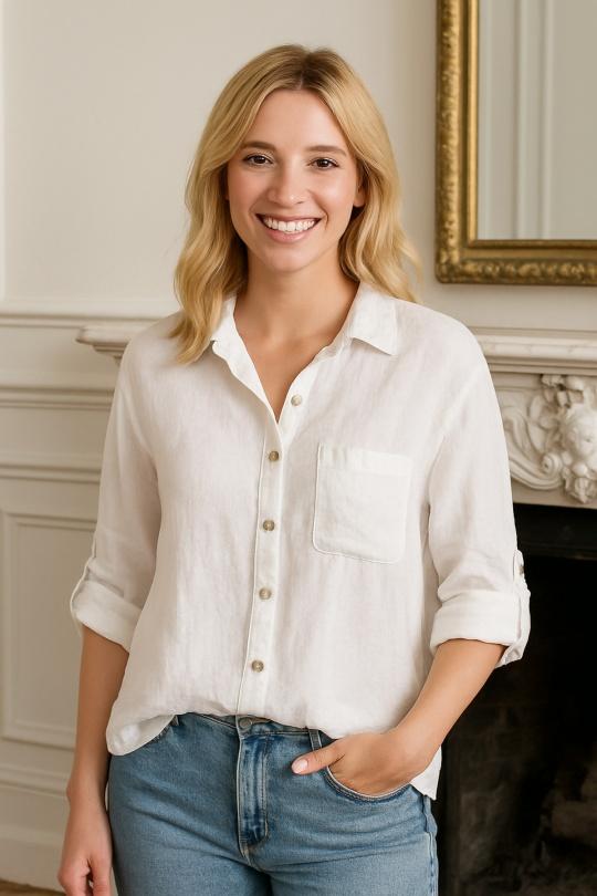 Chemises Femme Blanc For Her Paris (SHINIE) 1805 Efashion Paris