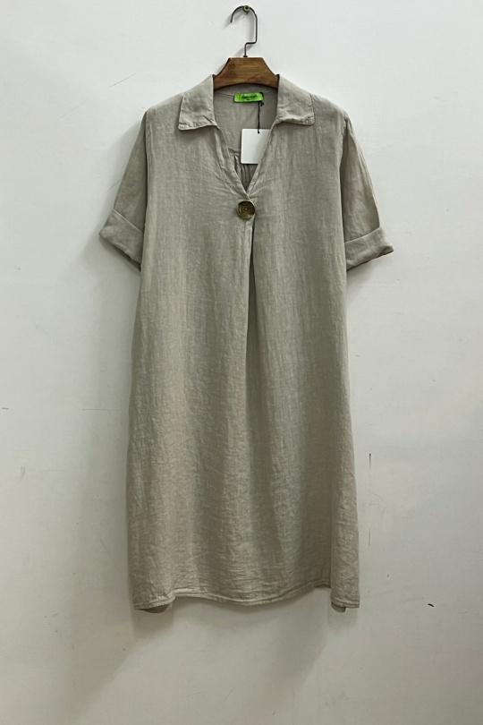 Robes mi-longues Femme Beige For Her Paris (SHINIE) 8211 Efashion Paris