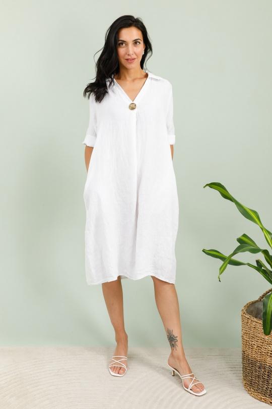 Robes & Combinaisons Femme Blanc For Her Paris (SHINIE) 8211 Efashion Paris
