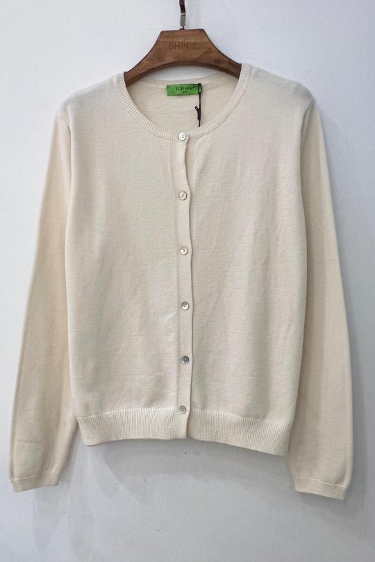 Cardigans Women Cream For Her Paris (SHINIE) 8003 Efashion Paris