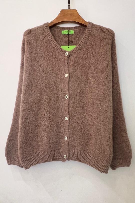 Gilets Femme Brun For Her Paris (SHINIE) 9619 Efashion Paris