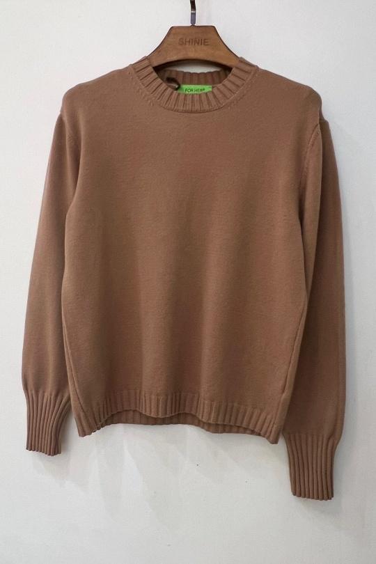 Pulls Femme Camel For Her Paris (SHINIE) 8005 Efashion Paris