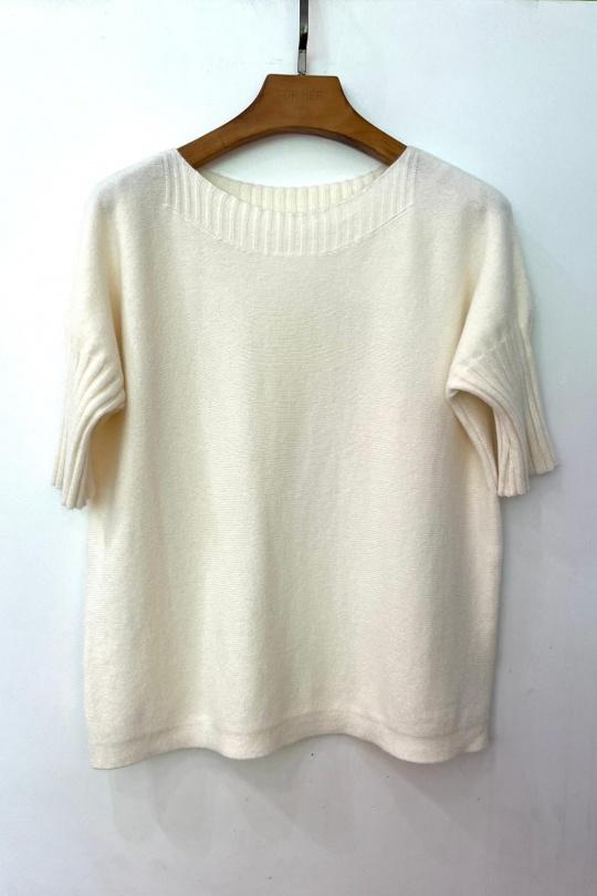 Pulls Femme Ecru For Her Paris (SHINIE) 8933A Efashion Paris