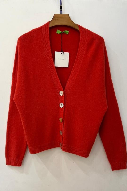 Gilets Femme Jaune clair For Her Paris (SHINIE) 86128 Efashion Paris