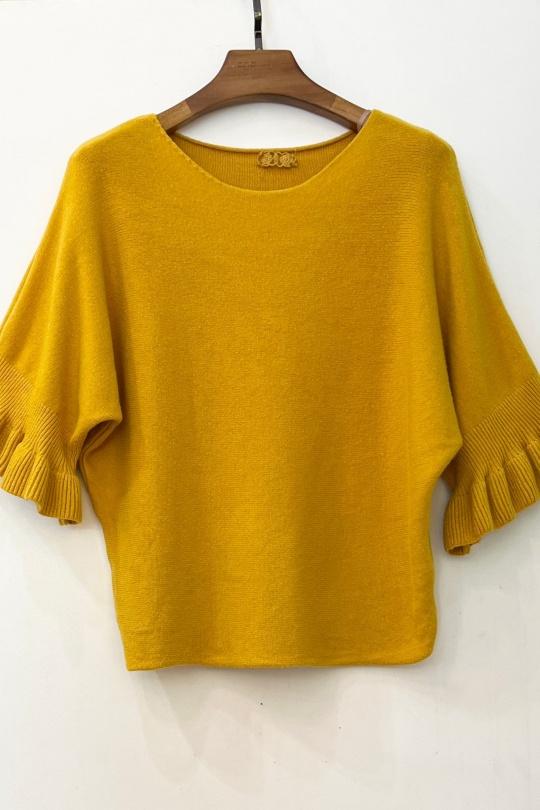Jumpers Women Mustard For Her Paris (SHINIE) 8936 Efashion Paris