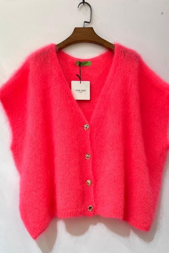 Gilets Femme Rose fluo For Her Paris (SHINIE) 9201A Efashion Paris