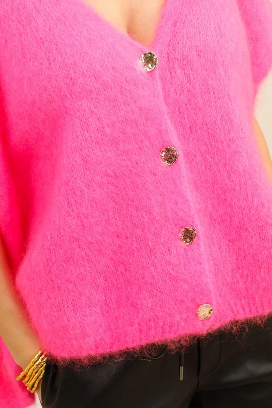 Gilets Femme Rose fluo For Her Paris (SHINIE) 9201A Efashion Paris