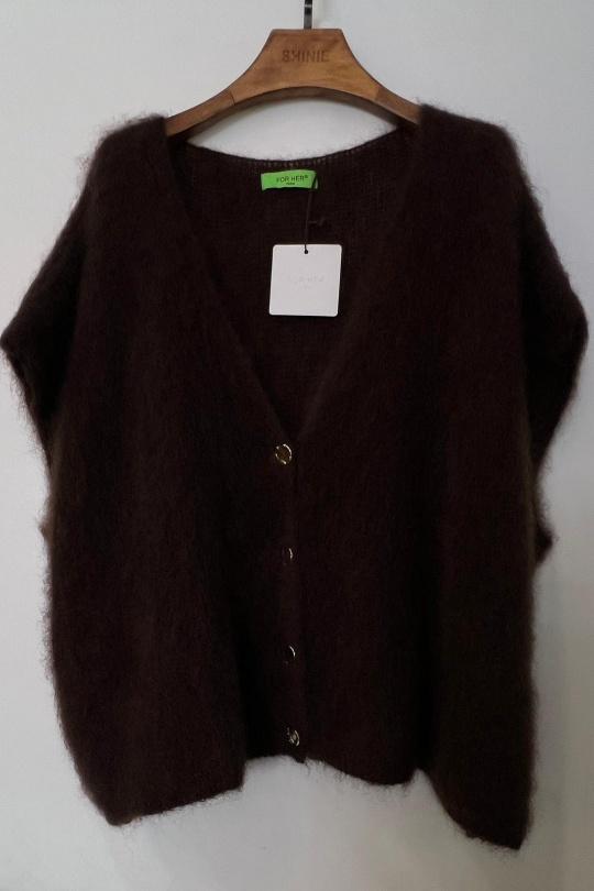 Gilets Femme Taupe For Her Paris (SHINIE) 9201A Efashion Paris