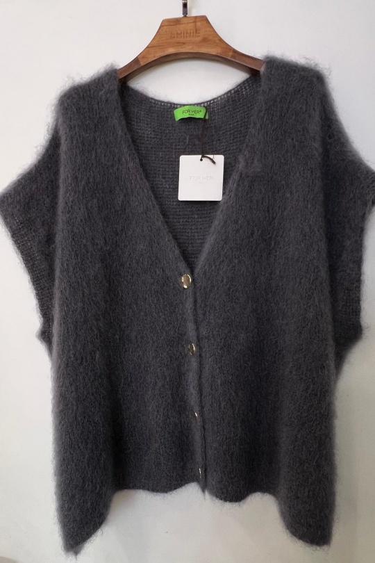 Gilets Femme Taupe For Her Paris (SHINIE) 9201A Efashion Paris