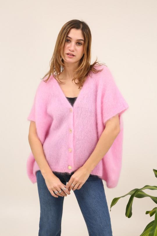 Gilets Femme Rose fluo For Her Paris (SHINIE) 9201A Efashion Paris