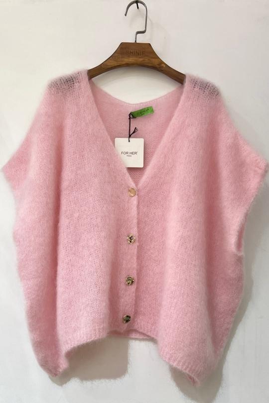 Gilets Femme Rose fluo For Her Paris (SHINIE) 9201A Efashion Paris