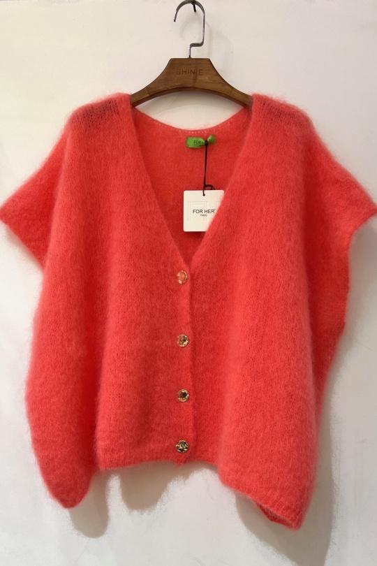 Gilets Femme Rose fluo For Her Paris (SHINIE) 9201A Efashion Paris