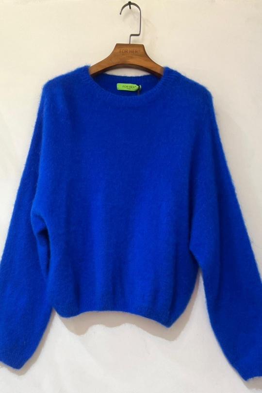 Jumpers Women King blue For Her Paris (SHINIE) 9205A Efashion Paris