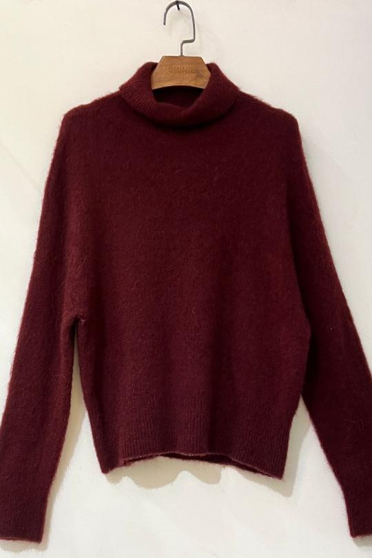 Jumpers Women Burgundy For Her Paris (SHINIE) 9223A Efashion Paris