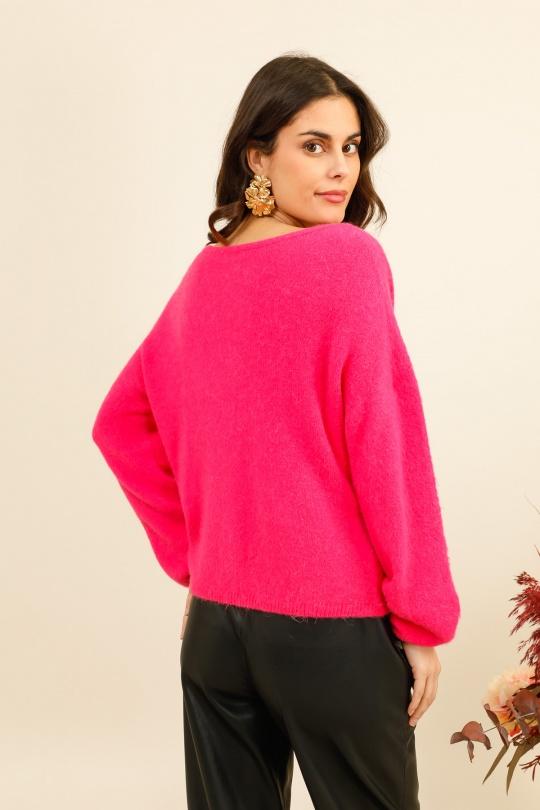 Jumpers Women Neon pink For Her Paris (SHINIE) 9627 Efashion Paris