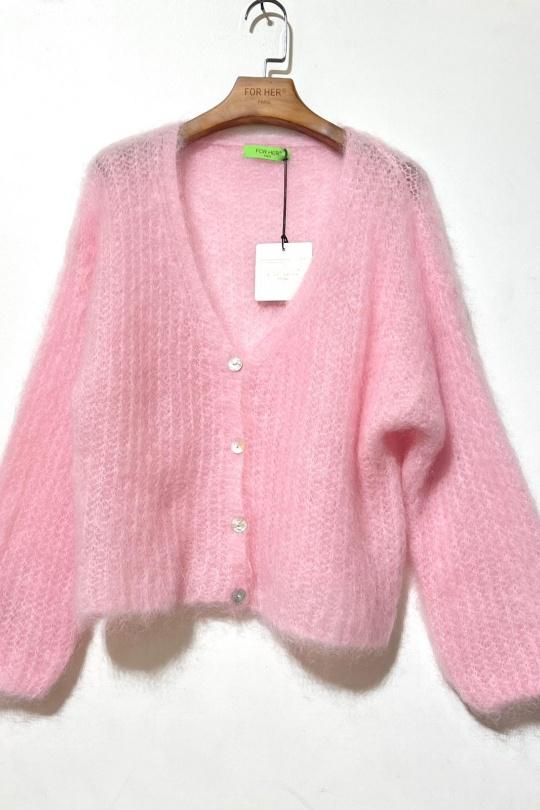 Gilets Femme Rose fluo For Her Paris (SHINIE) 9237A Efashion Paris