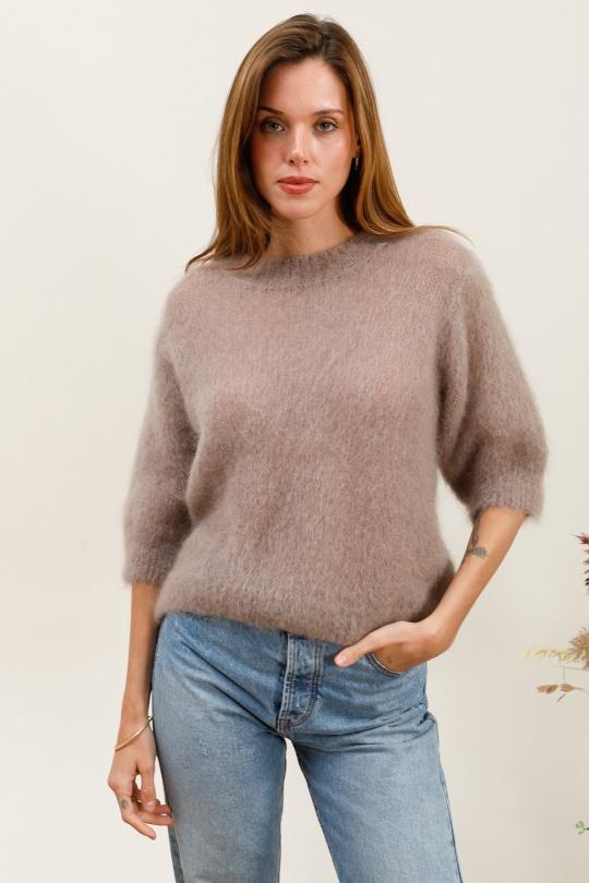 Pulls Femme Taupe For Her Paris (SHINIE) 9202A Efashion Paris