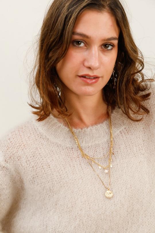 Pulls Femme Taupe For Her Paris (SHINIE) 9202A Efashion Paris