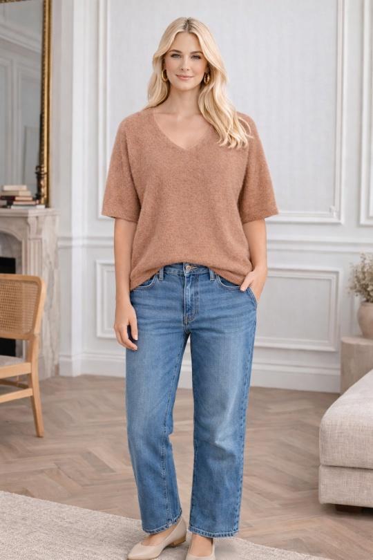 Pulls Femme Rose fluo For Her Paris (SHINIE) 9635 Efashion Paris