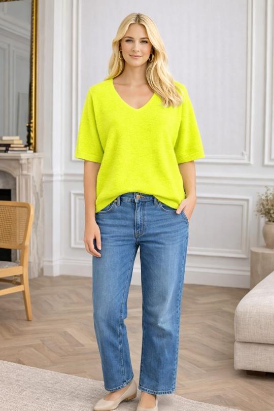 Pulls Femme Rose fluo For Her Paris (SHINIE) 9635 Efashion Paris