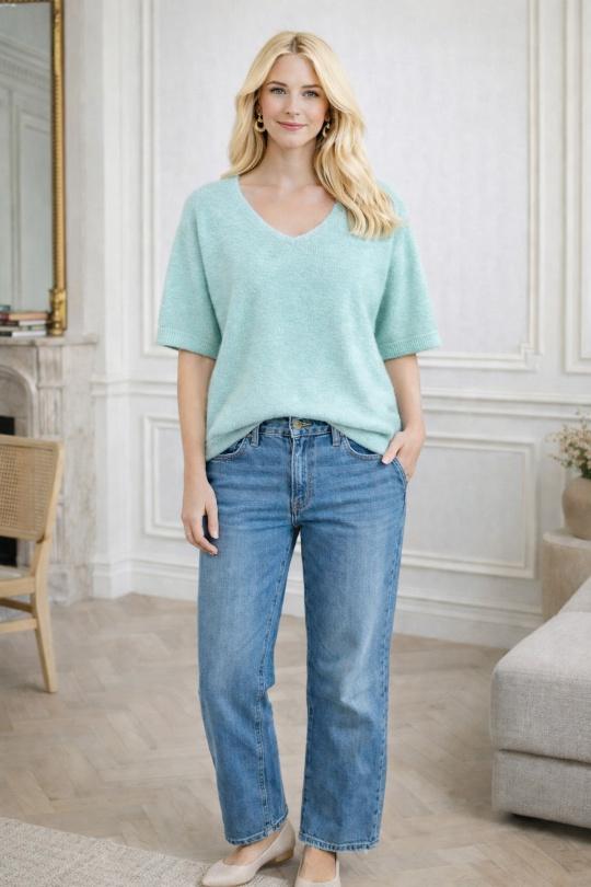 Pulls Femme Rose fluo For Her Paris (SHINIE) 9635 Efashion Paris