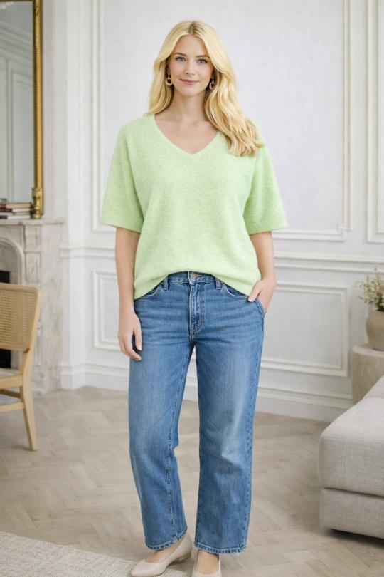 Pulls Femme Rose fluo For Her Paris (SHINIE) 9635 Efashion Paris