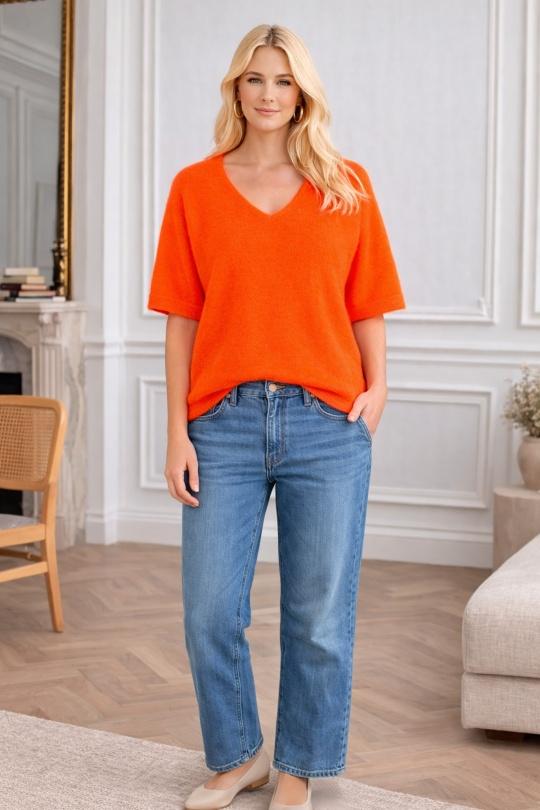 Pulls Femme Rose fluo For Her Paris (SHINIE) 9635 Efashion Paris