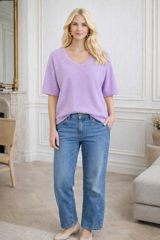 Pulls Femme Rose fluo For Her Paris (SHINIE) 9635 Efashion Paris