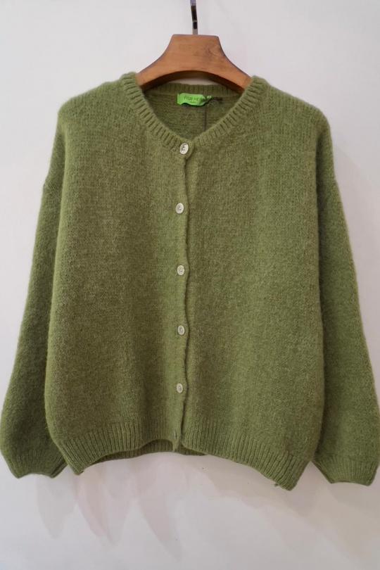 Gilets Femme Vert clair For Her Paris (SHINIE) 9605 Efashion Paris