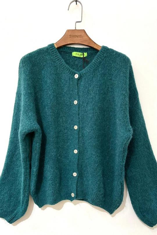 Gilets Femme Vert clair For Her Paris (SHINIE) 9605 Efashion Paris