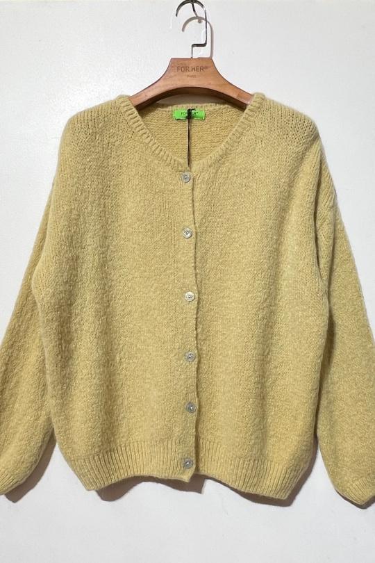 Gilets Femme Vert clair For Her Paris (SHINIE) 9605 Efashion Paris