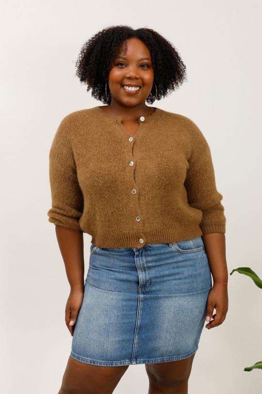 Gilets Femme Camel For Her Paris (SHINIE) 9605 Efashion Paris