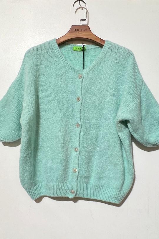 Gilets Femme Vert clair For Her Paris (SHINIE) 9615 Efashion Paris