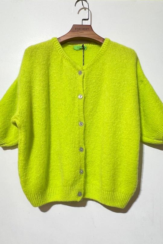 Gilets Femme Vert clair For Her Paris (SHINIE) 9615 Efashion Paris