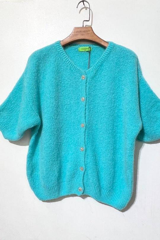 Gilets Femme Vert clair For Her Paris (SHINIE) 9615 Efashion Paris