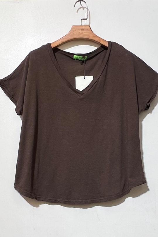 T-shirts Femme Noir For Her Paris (SHINIE) 0813 Efashion Paris