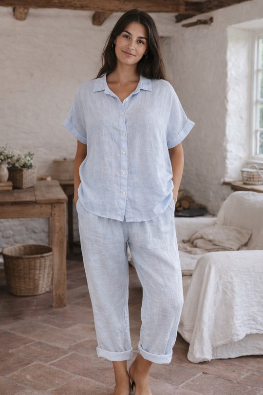 Pantalons Femme Blanc For Her Paris (SHINIE) 9807d Efashion Paris