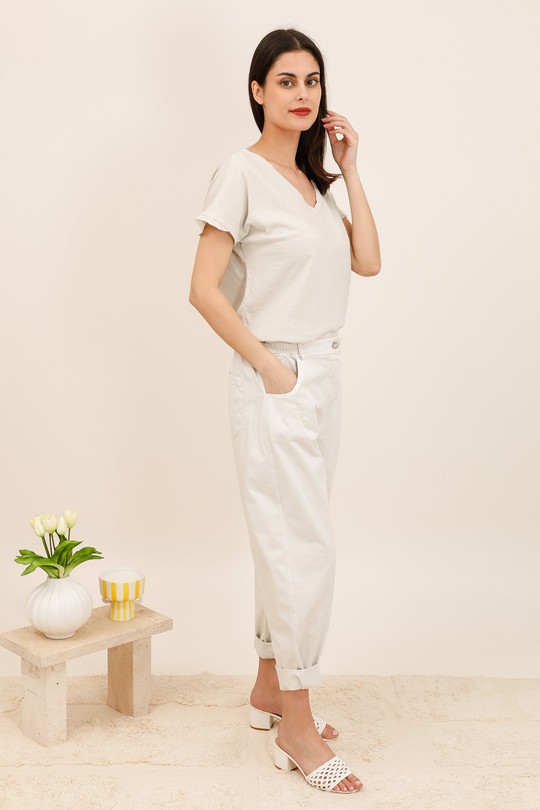 Trousers Women Beige For Her Paris (SHINIE) 9806d Efashion Paris