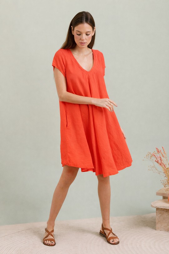 Robes mi-longues Femme Corail For Her Paris (SHINIE) 8212d Efashion Paris
