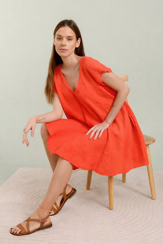 Robes mi-longues Femme Corail For Her Paris (SHINIE) 8212d Efashion Paris